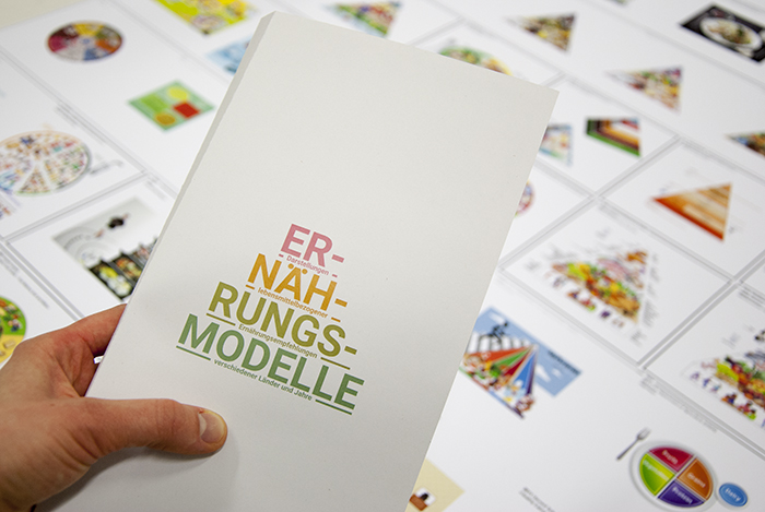 Titel des Posterbooklets zum Vergleich diverser vorhandener Ernährungsmodelle zum Ernährungsbildungs-Masterprojekt von Johanna Diepenbrock